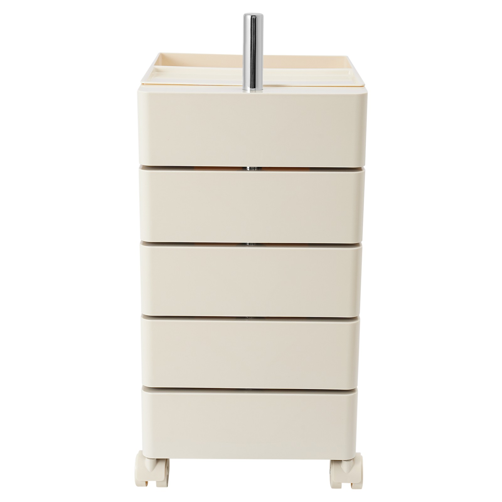 360° Rotating Sofa Side Cabinet Storage Cabinet Bedside Table Storage Rack White