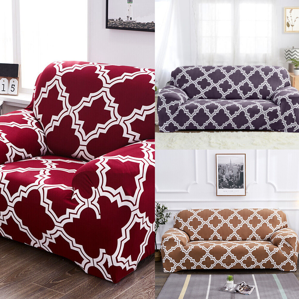 1/2/3/4 Seater Sofa Covers Stretch Chair Couch Slipcover Furniture Protector