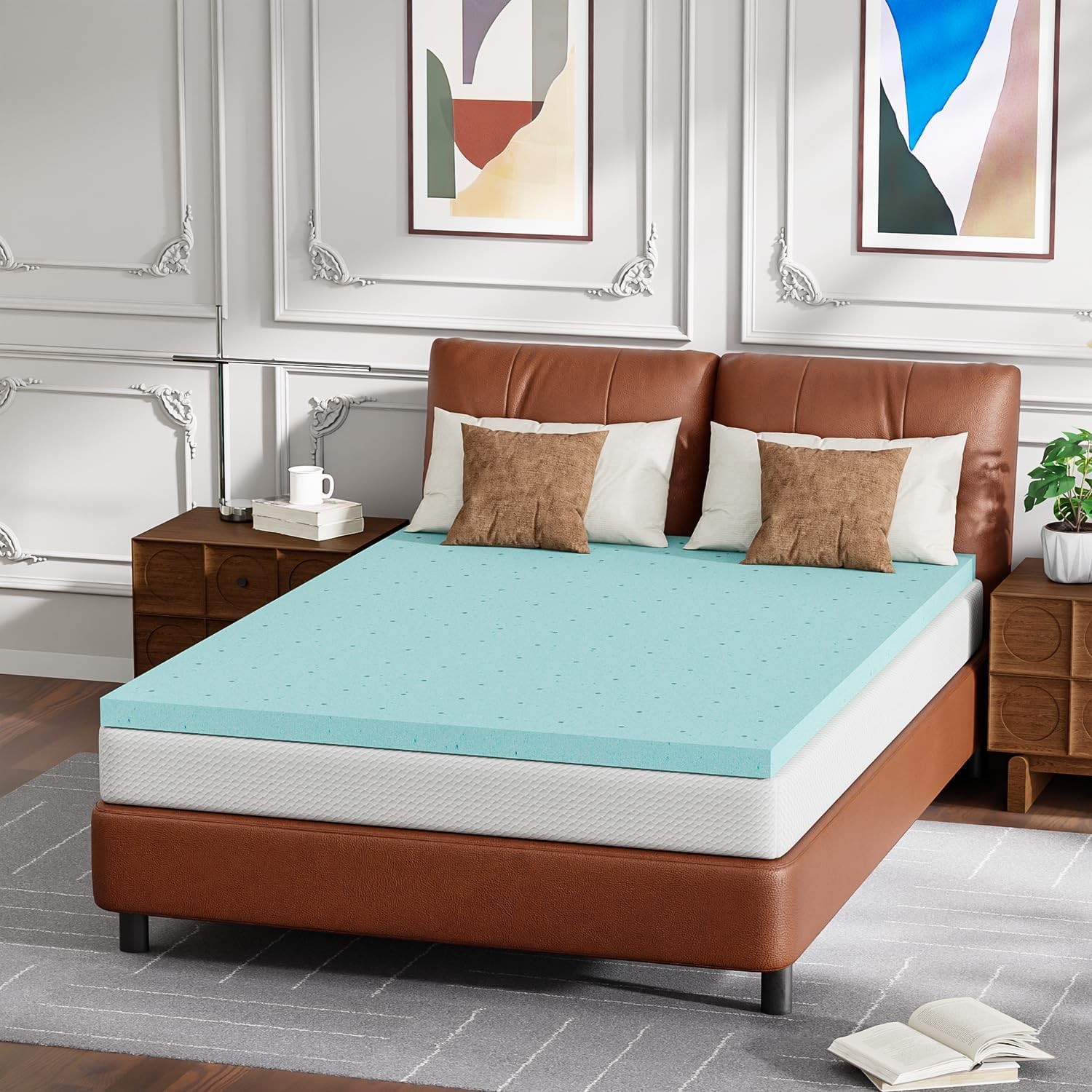 | 8 Inch Twin Mattress | Medium Firm | Gel Memory Foam Mattress | White | Be