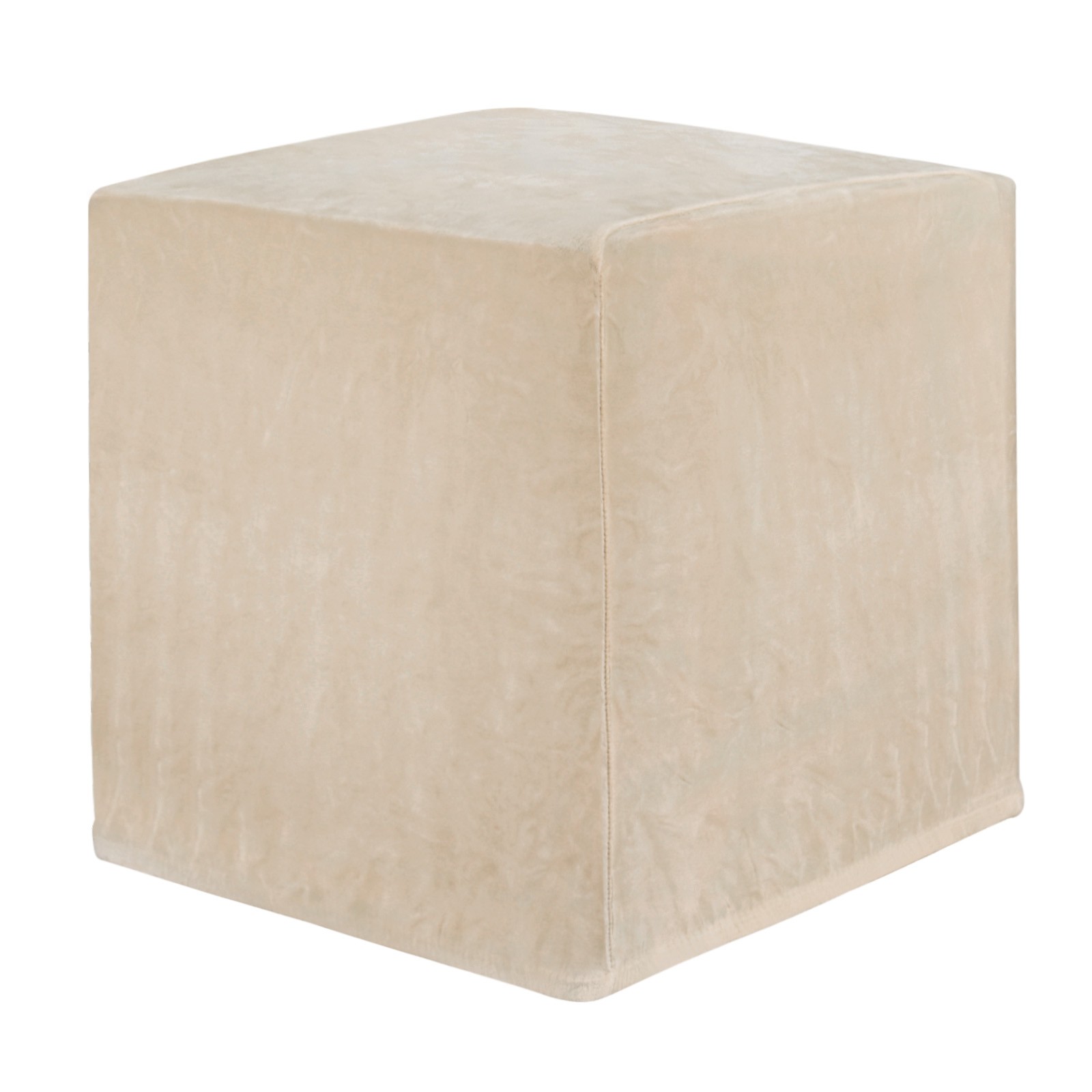 1-Pack 13″x13″x15″ Stretch Square Ottoman covers Footstool Protector Camel