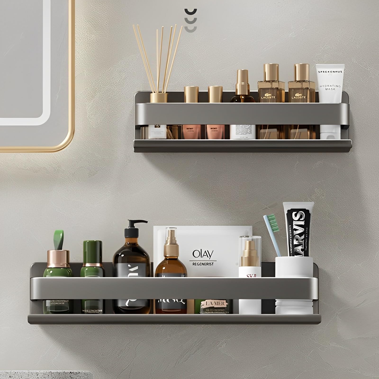 Yushiyan Stainless Steel Detachable Wall Mounted Floating Shelves For Kitchen