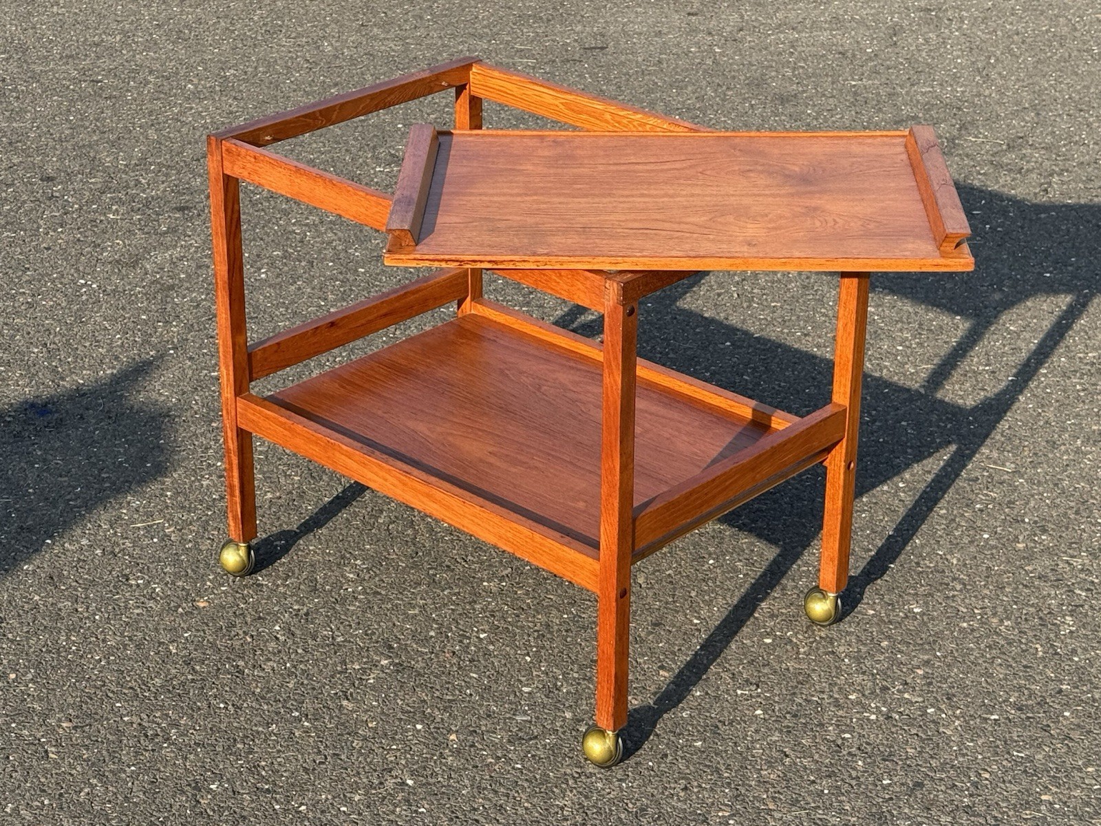 TEAK Cart With Removable Tray Bar Table Trolley BL-mobler Denmark