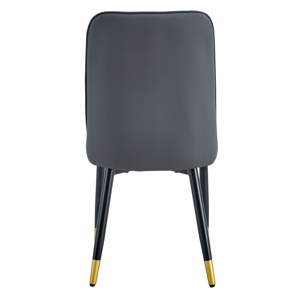 dark gray stitching style, equipped with artificial leather cushioned seats