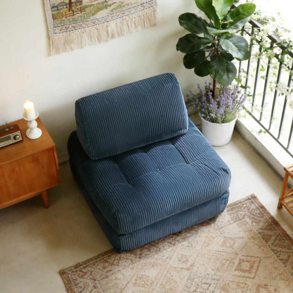 Corduroy Beanbag Couch, Fluffy Cloud Sofa for Living Room Bedroom Dorm