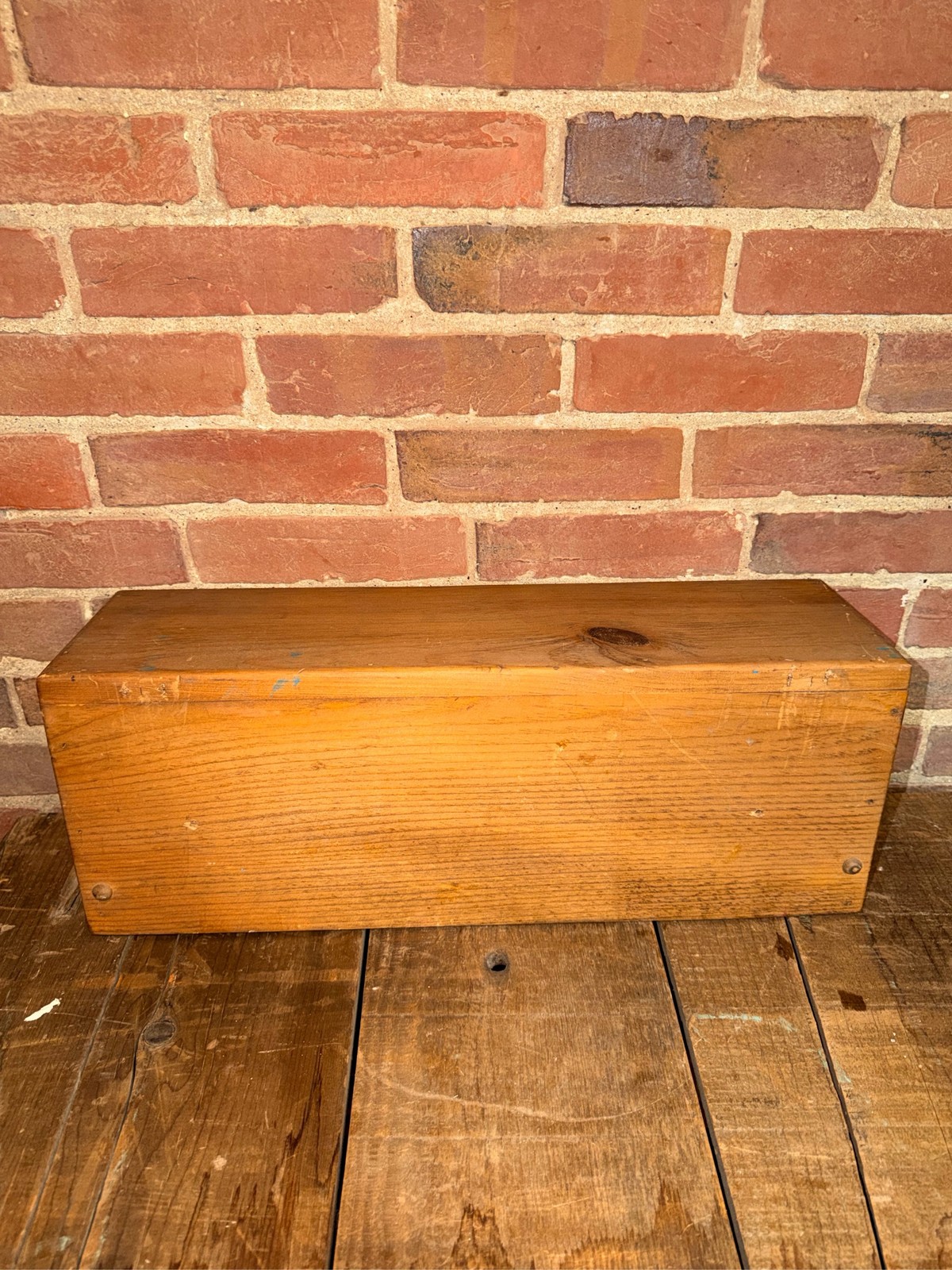 Vintage Wood Wall Shelf Hand Painted Birdhouse Country Farmhouse Decor Rustic