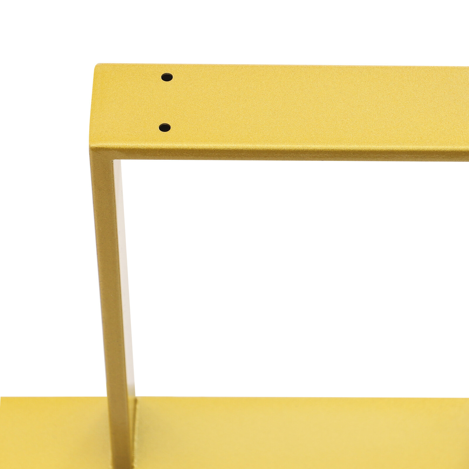 Gold Iron Table Legs 28 Inches No Table Board Included With Adjustable Foot Pads