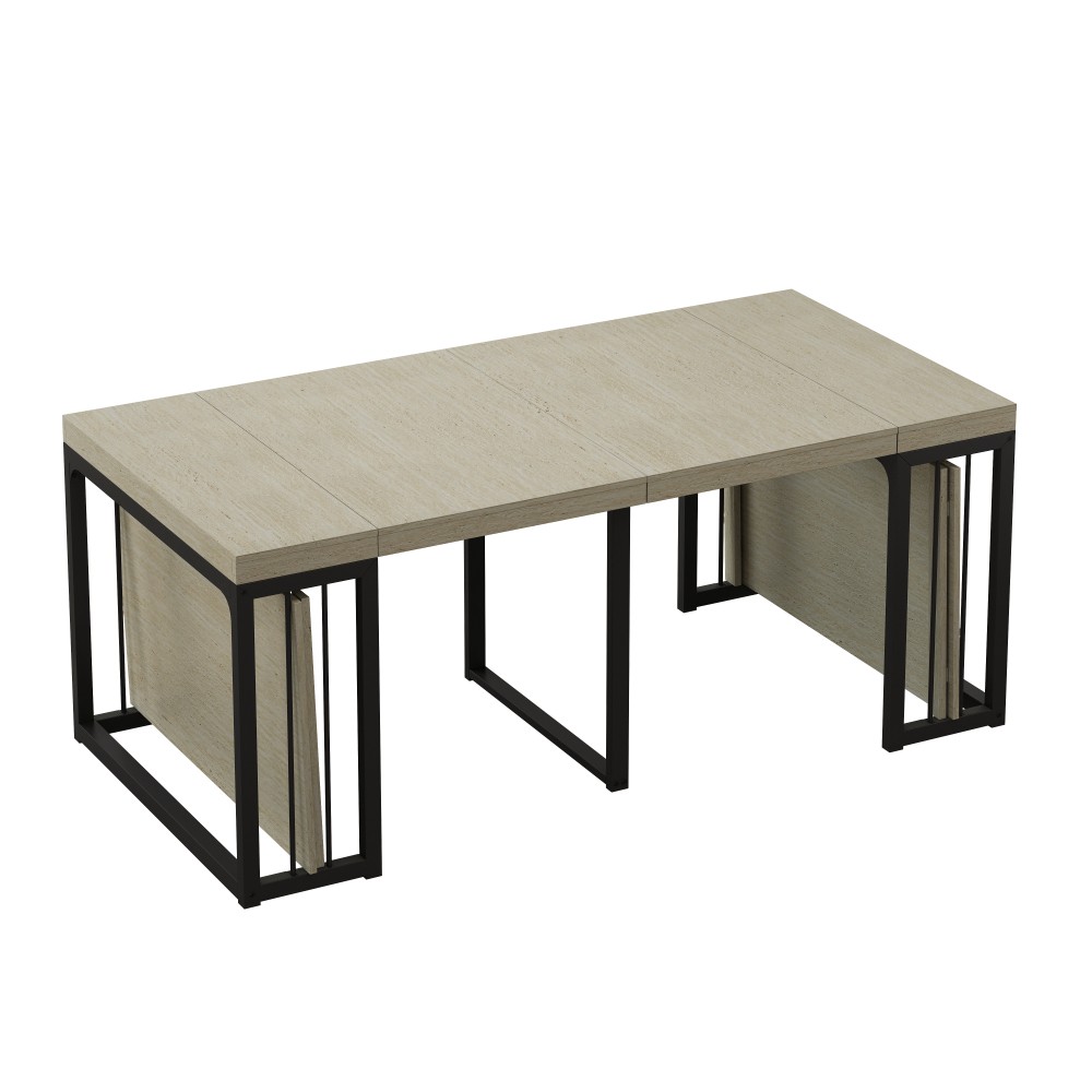 23.62″- 118″Modern Extendable Dining Table,Seats 2-10 People