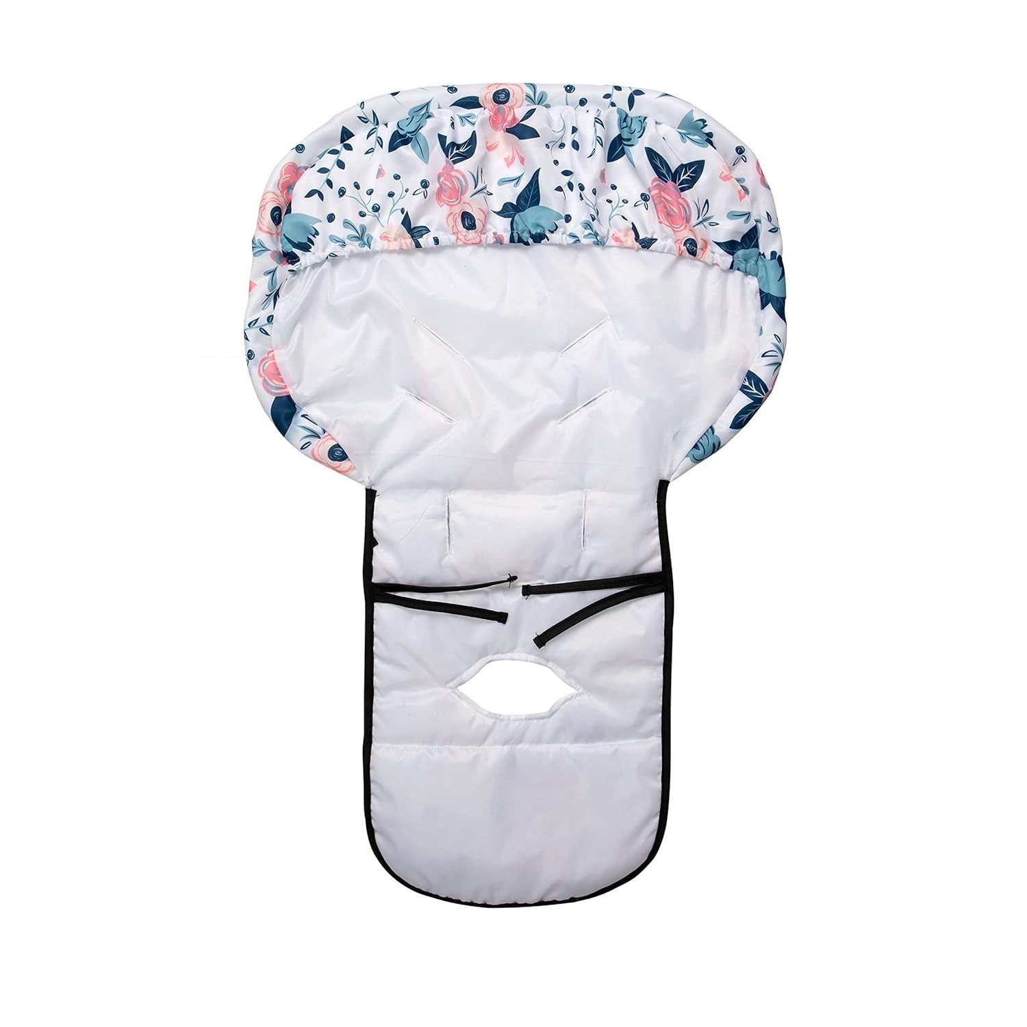 Floral Print High Chair Cover – Water-Resistant, Plush & Secure Fit 3/5 Point