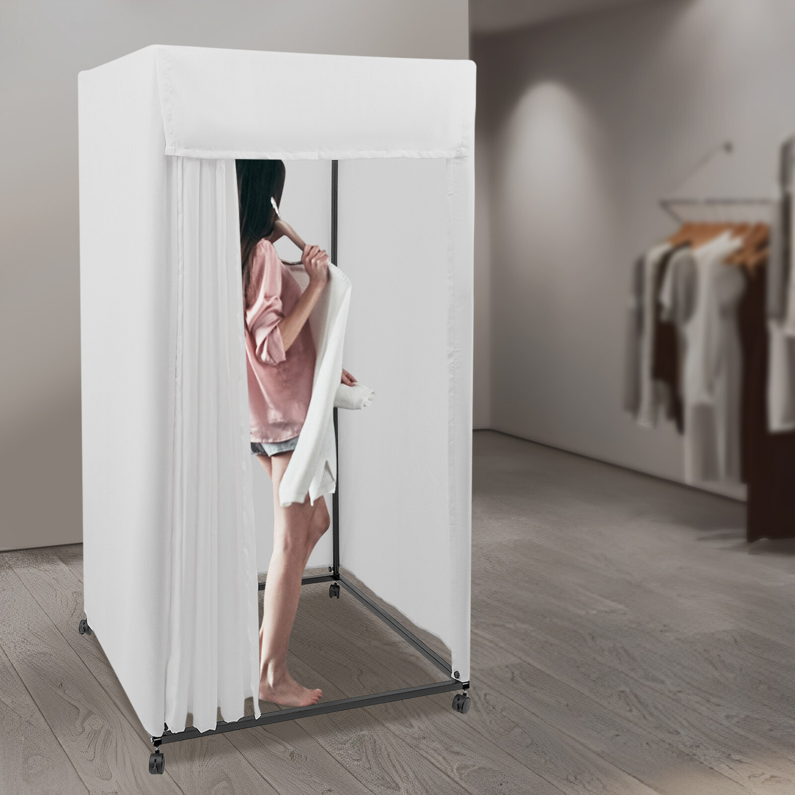 NEW Fitting Room Portable Dressing Room Movable Fitting Room For Outdoor 1*1*2m