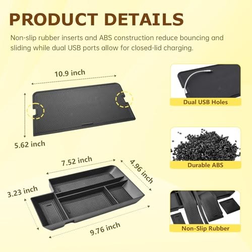 Center Console Organizer Set Compatible with Ford 2021-2025 2026 F-150 & 2022