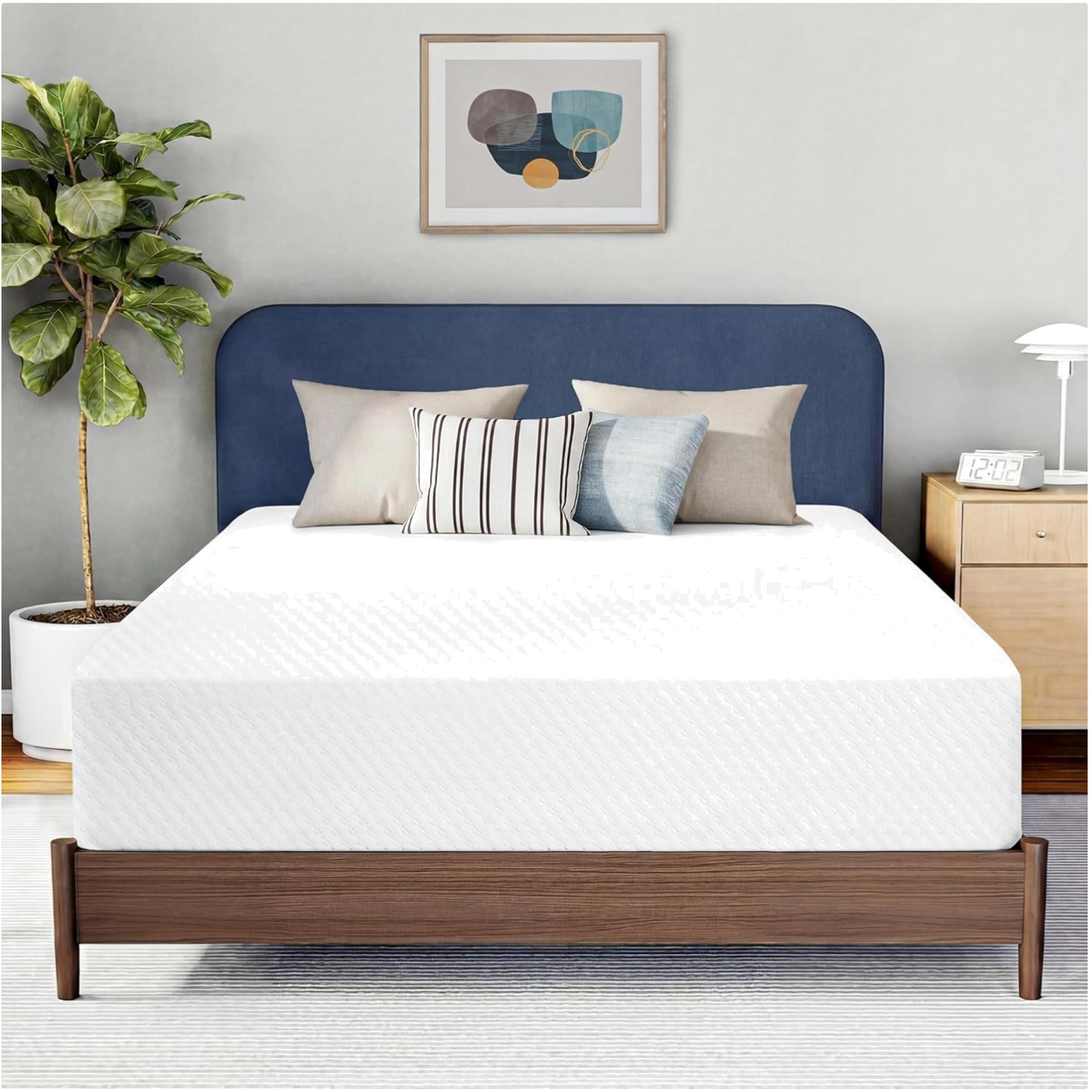 Queen 8-Inch Cooling Gel Memory Foam Mattress – Breathable Comfort & Support