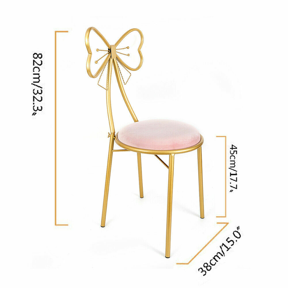 Modern Simple Dressing Table Makeup Chair With Stool Pink Vanity Velvet Chair