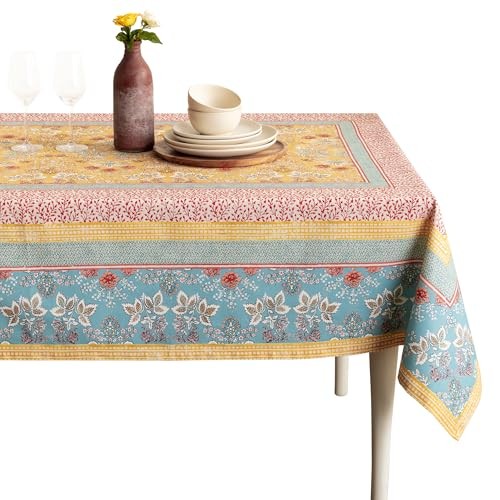 Table Cloth Rectangle Table 100% Cotton 60 x 90 Inches Tablecloth Reusable