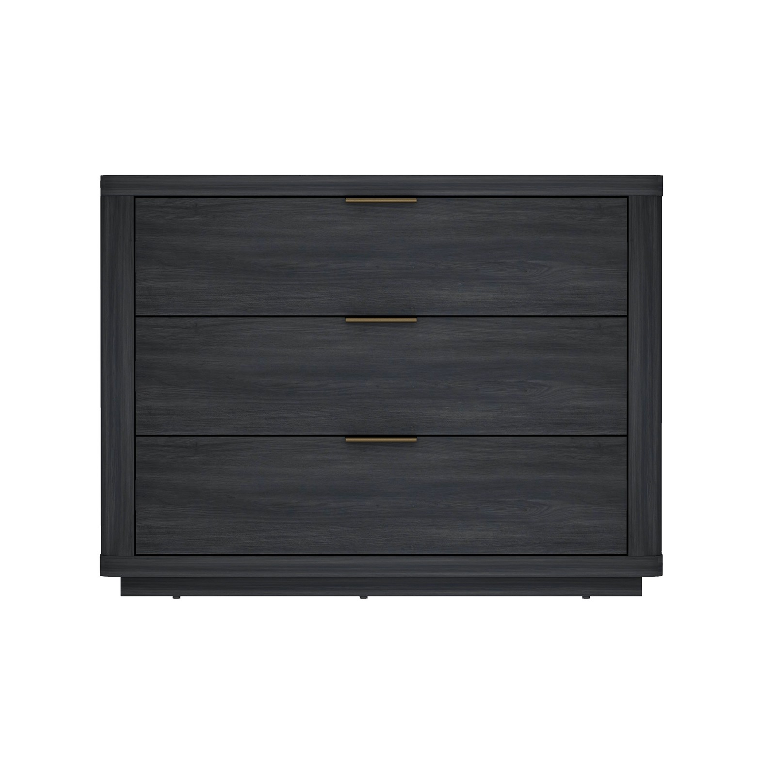 Evelyn Modern 32 Nightstand 4.0 with 3 Full Extension Drawers in Charcoal Grey