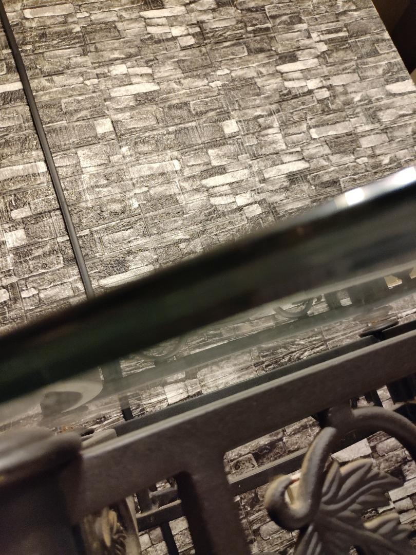 36″ Round Tempered Glass Table Top 1/2″ Thick Bevel Edge – Clear