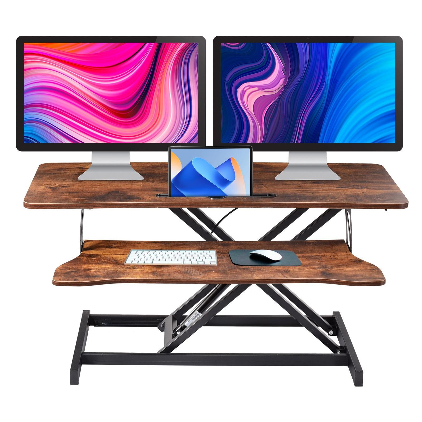 37 inches Height Adjustable Home Office Desk Converter Computer Desk Riser