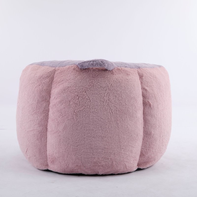 Oversized Multicolor Bean Bag Chairs Sofa Faux Fur Couches Filled Skin-Friendly