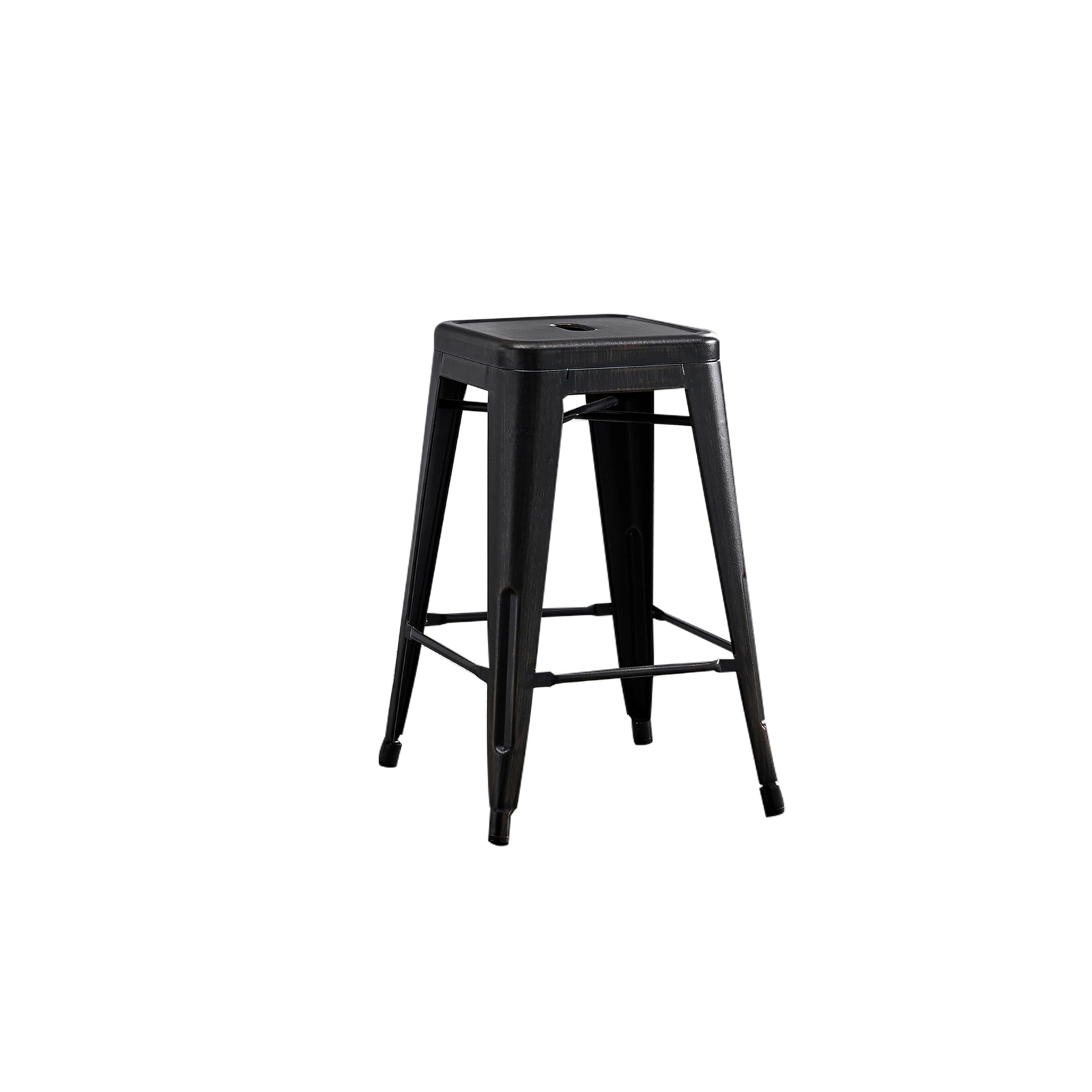 BACKLESS METAL BARSTOOLS MODERN INDUSTRIAL LIGHT WEIGHT STACKABLE COUNTER HEIGHT