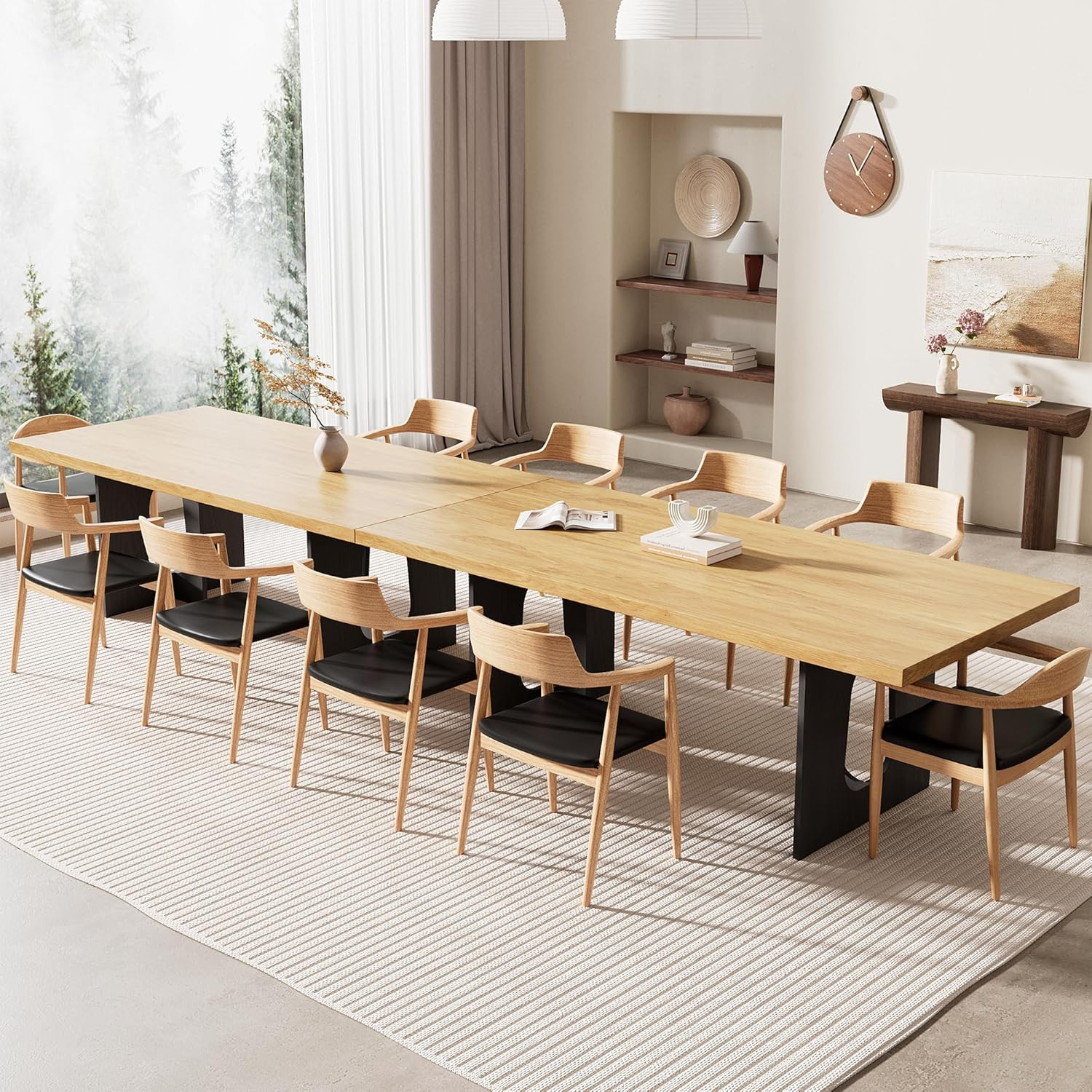 Modern 71″ Dining Table for 6-10 – Sturdy, Stylish Kitchen & Conference Table