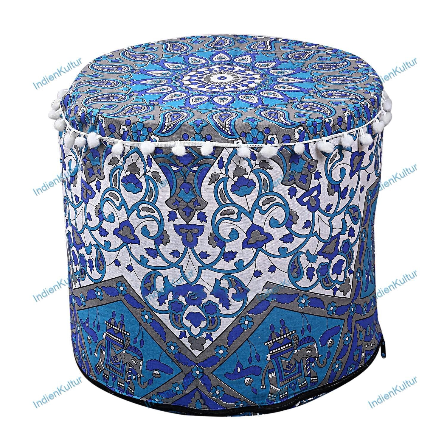 As Per Image Ottoman Chair Pouf Stool Mandala Handmade Pouffe Poof INDIAN Decor