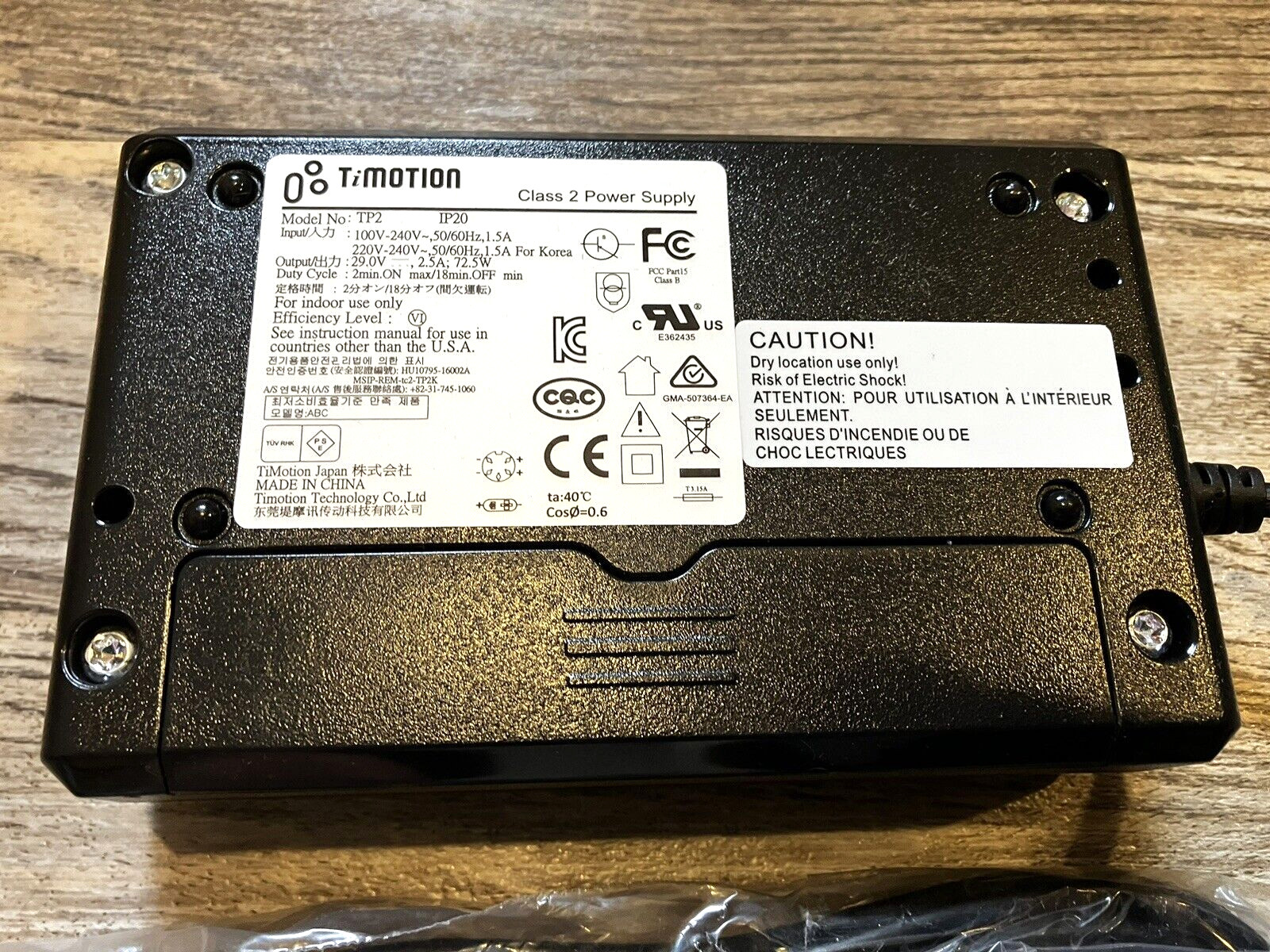 Timotion TP2 TP2P IP20 5 Pin Recliner Power Supply Adapter Kits for La-Z- Boy