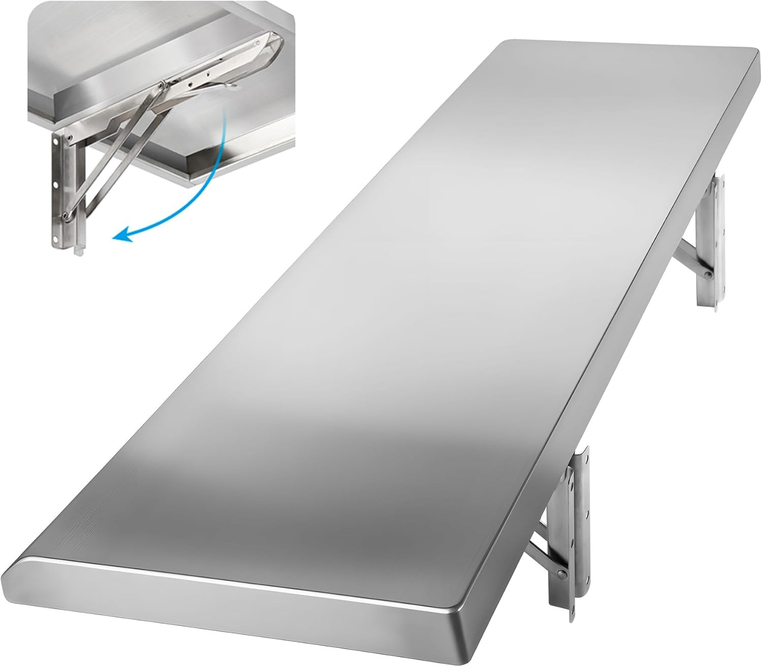 Concession Shelf Drop down 36″ X 12″ for Space-Saving | Heavy Duty Commercial St