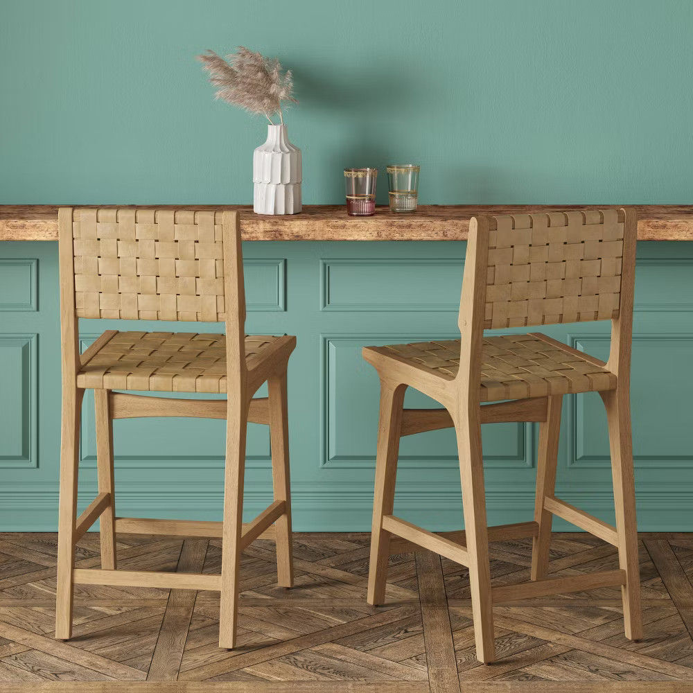 Ceylon Woven Counter Height Barstool Natural – Opalhouse