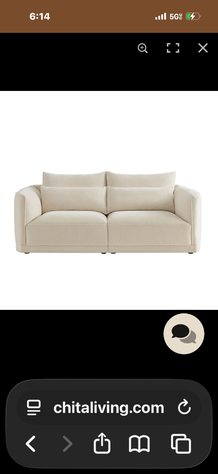 Chita 2pc Modular Sofa – Beige