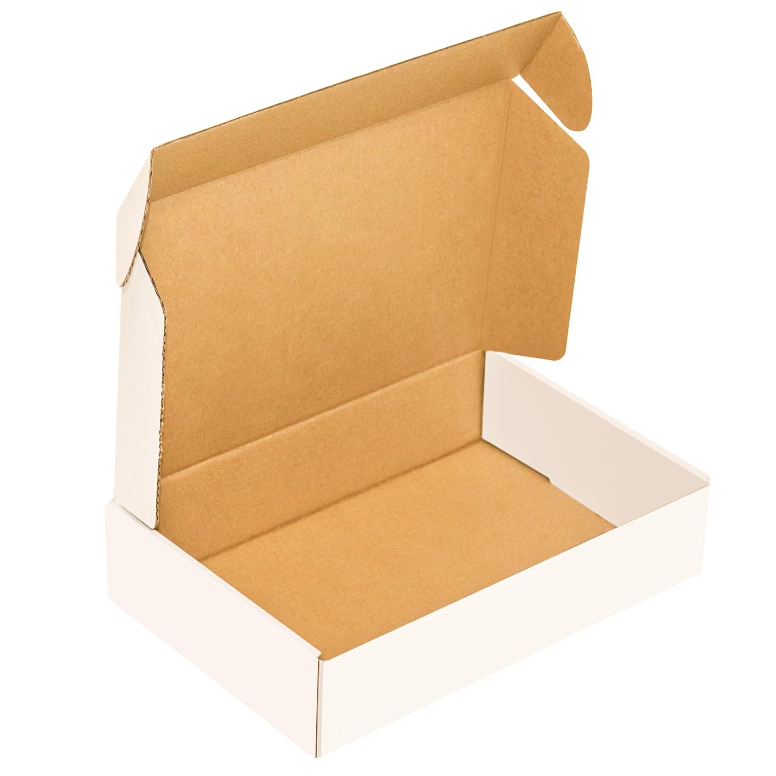 YUNSY 50 White 9x6x2″ Corrugated Shipping Mailer Boxes for Small Business