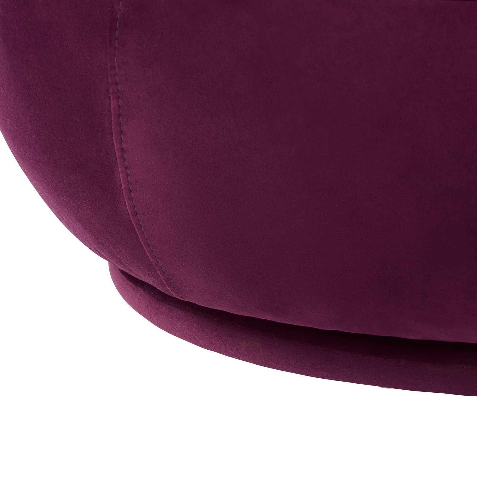 Better Homes & Gardens Modern Soft Velvet Accent Swivel Chair In Merlot