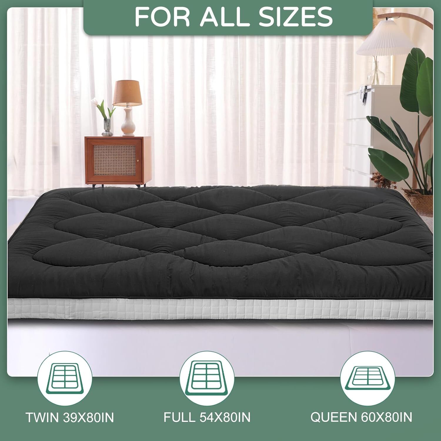 H&ZT Memory Foam Mattress 2.5 inch / 4 inch Folding Mattress Travel Guest Mat