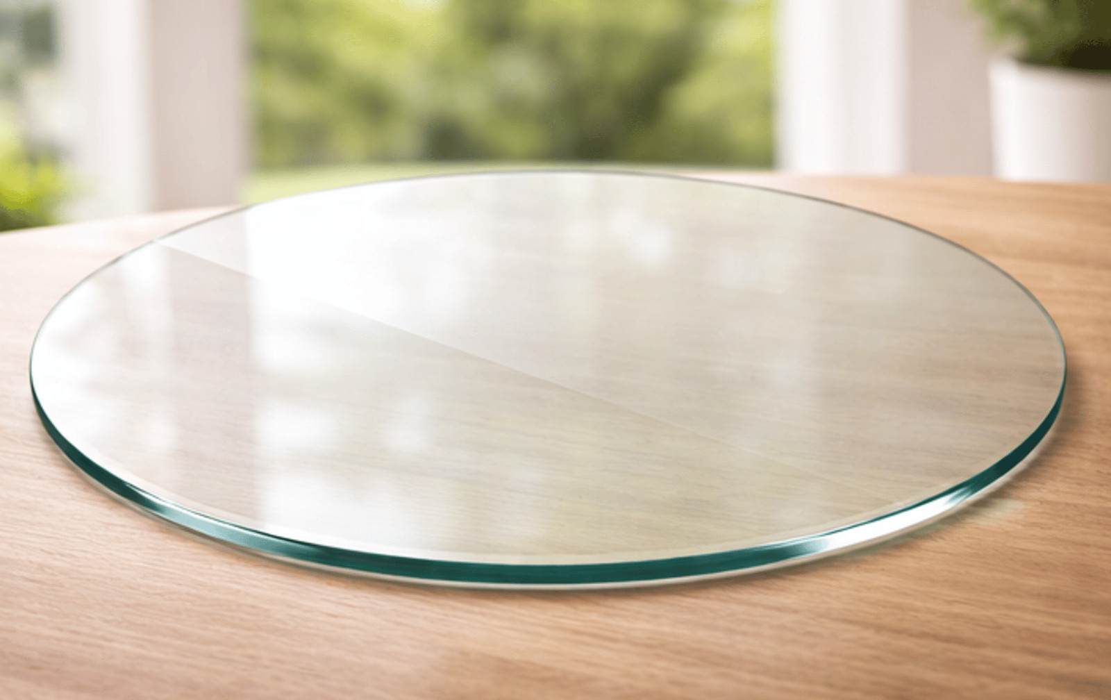 30″ Round Glass Table Top Replacement Tempered 1/4 Thick Clear Polished & Smooth