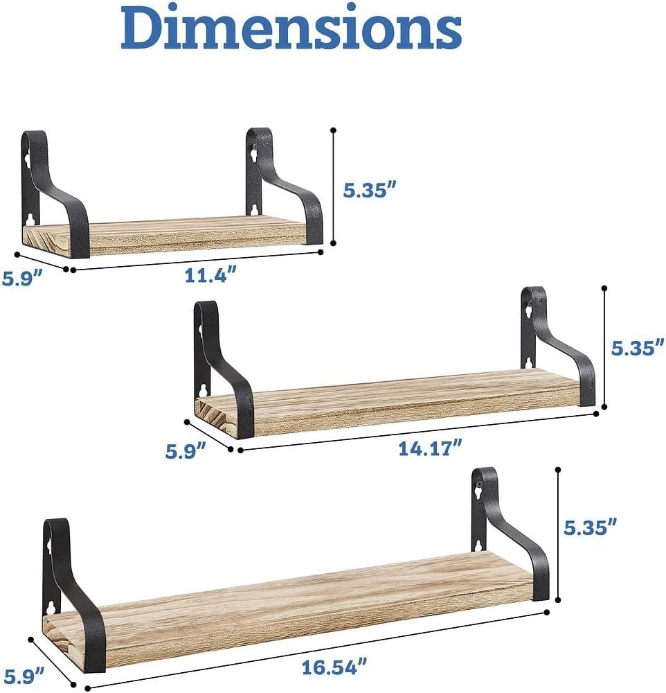 Wall Shelves for Bedroom Décor Floating Wall Shelves for Living -Bedroom Kitchen