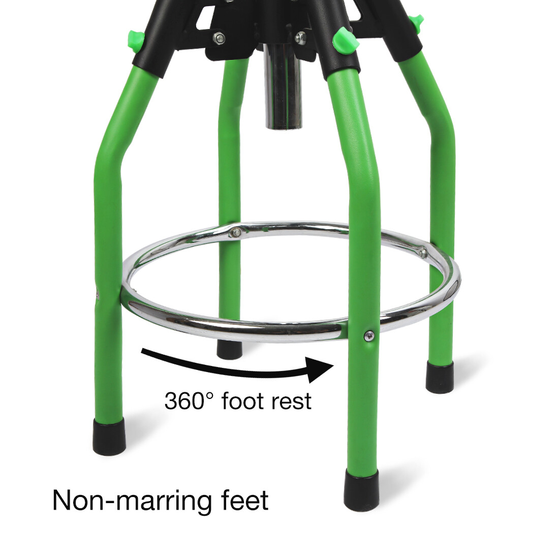 WORKPRO Heavy Duty Adjustable Hydraulic Shop Stool Garage Bar Stool 330Pound Max