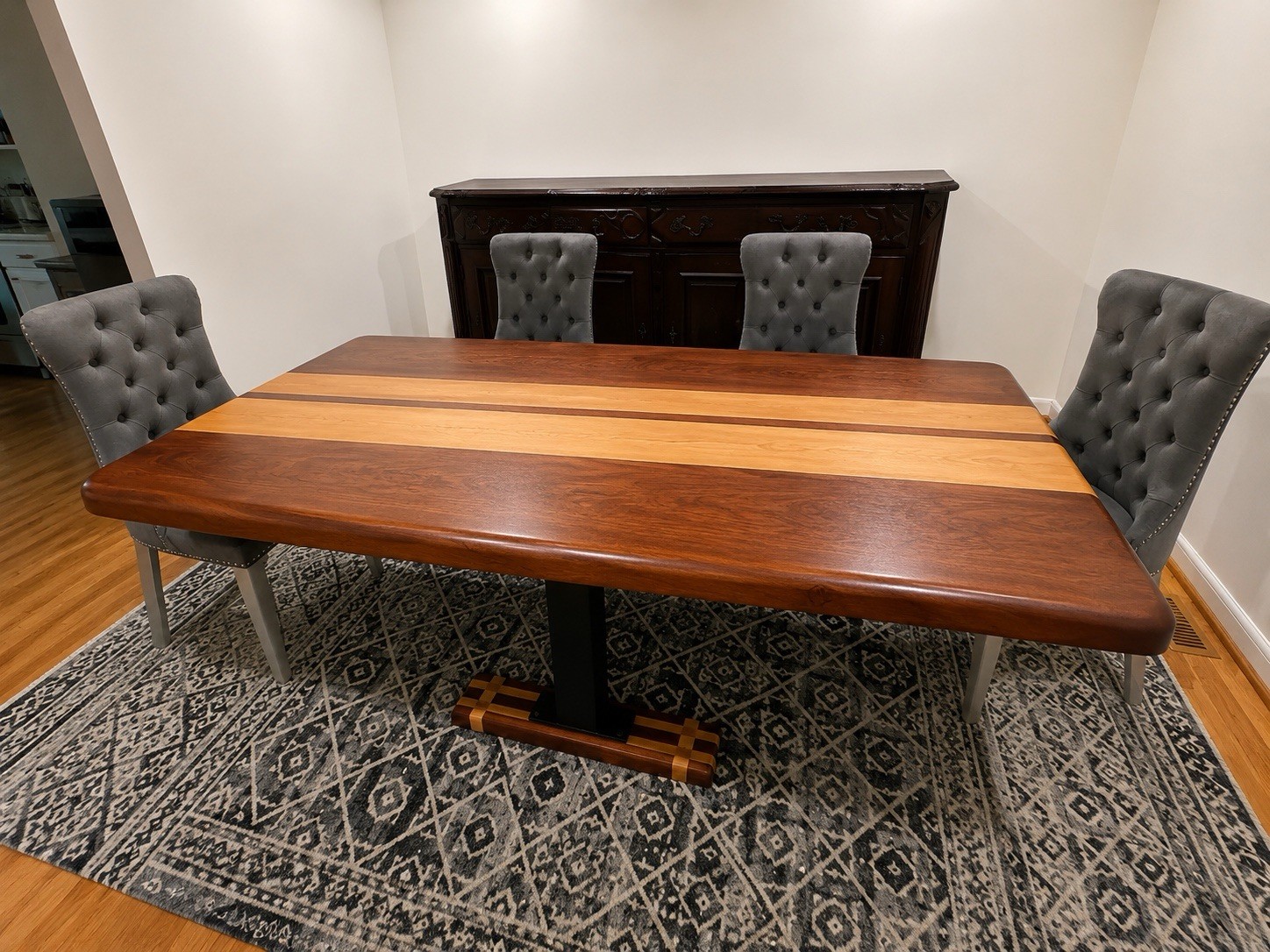 Custom Handmade Solid Hardwood Dining Table – Commercial Quality – 80”