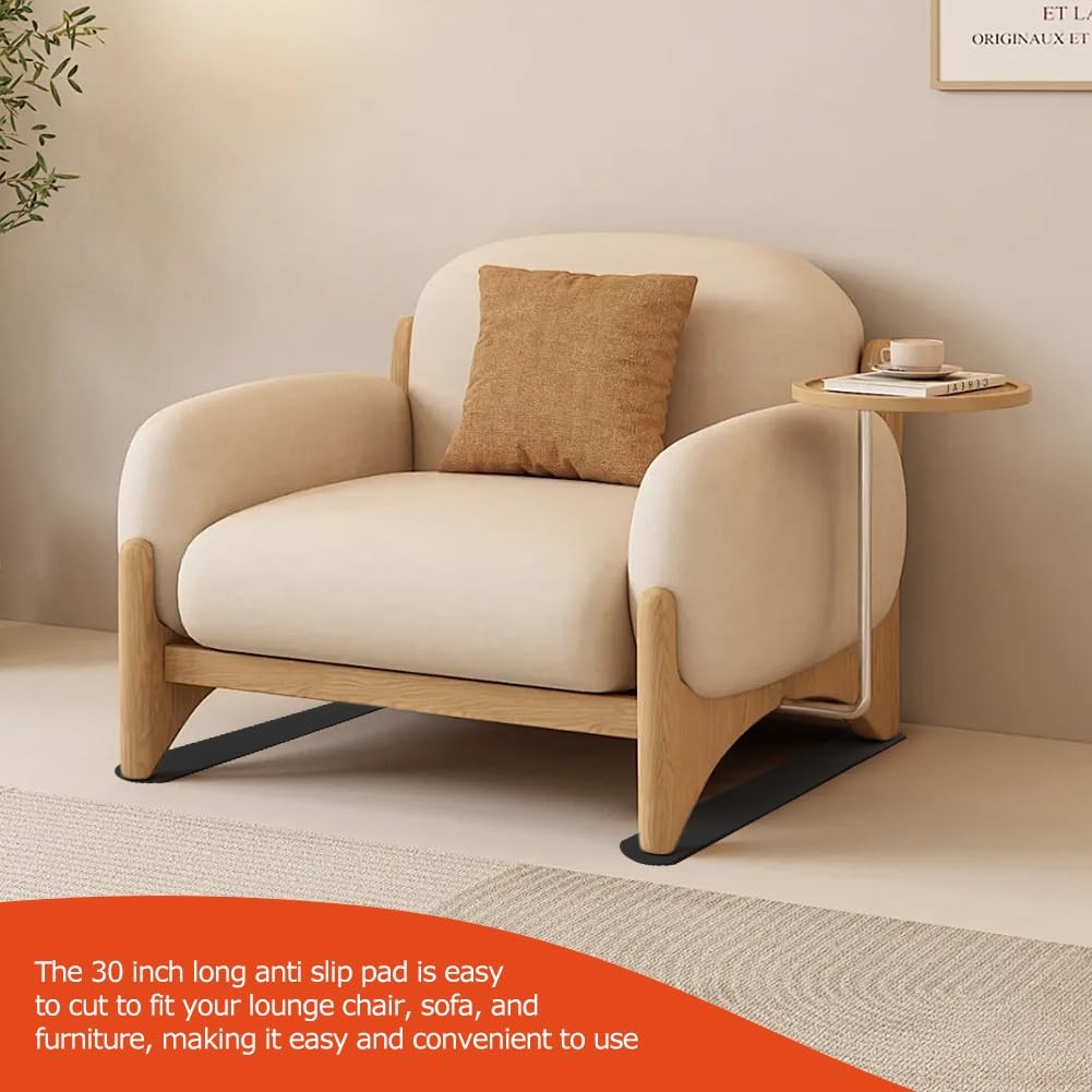 4 Pack Anti-Slip Furniture Pads 30 Inch Recliner, Non Slip Gripper Rail Pad