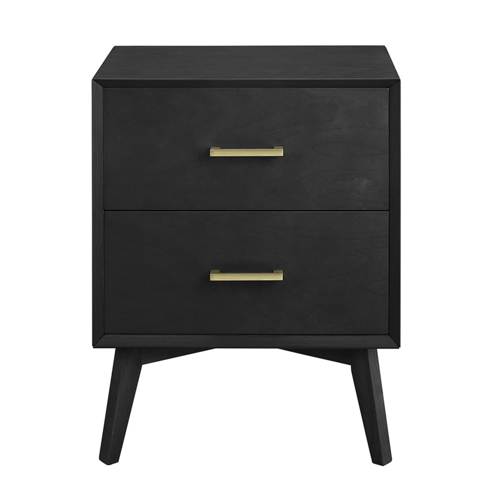 Metro Drawer Nightstand Bed Side Table, Black