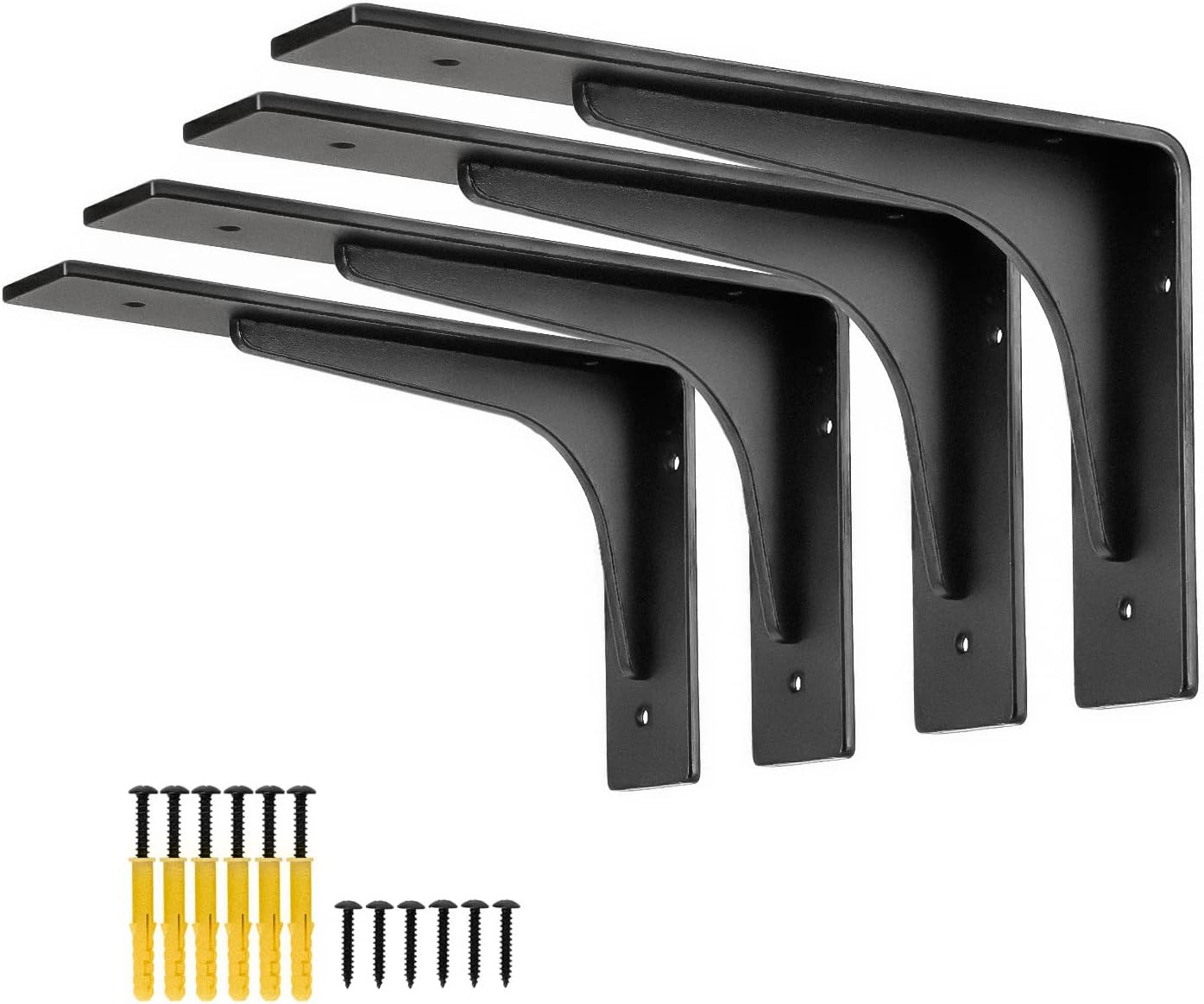 8″ x 4.7 “Shelf Bracket ,L Shelf Brackets,max Load 300lbs, Premium Alloy Metal H