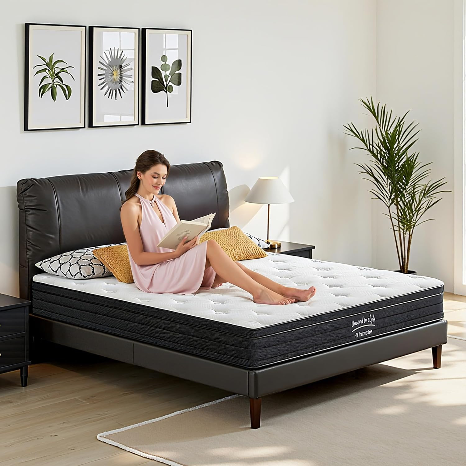 10″ King Size Hybrid Mattress with Gel Memory Foam for Supreme Comfort