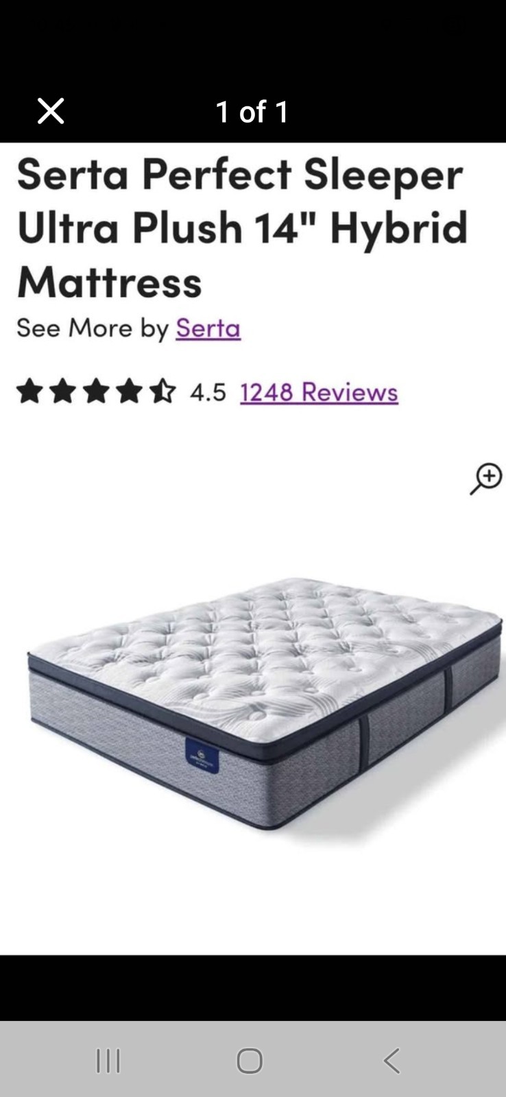 Sealy Ultra Plush Hybrid King Matress