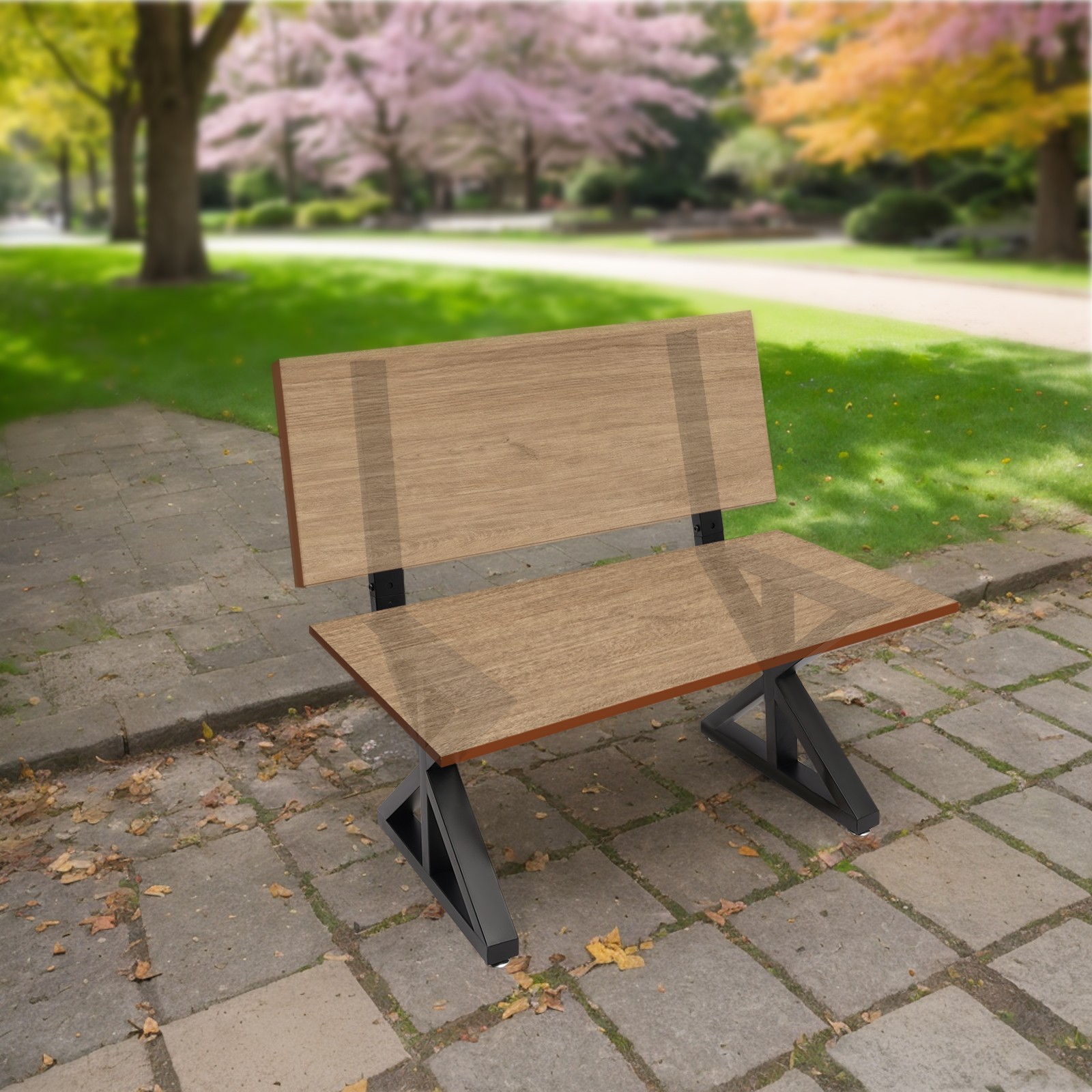 Modern 16 Inch Bench Legs 2PCS Bench Legs Metal Chair Base Legs 15.7*3.1*17.7in