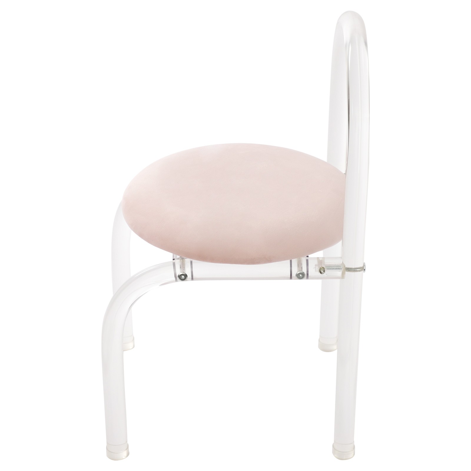 Makeup Stool Modern Minimalist Multi-functional Vanity Acrylic Chair w/ Cushion