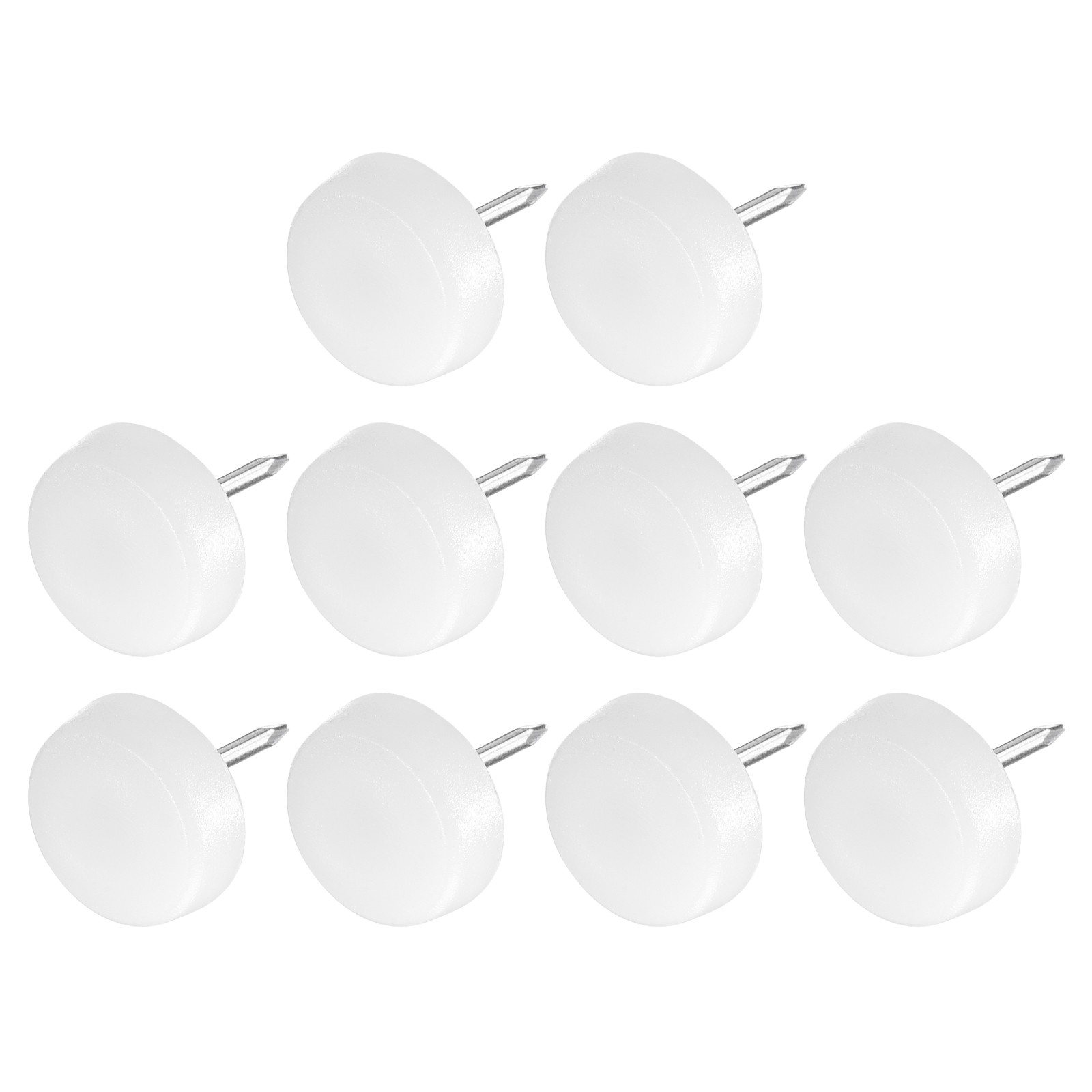 Furniture Feet Nail (16mm/0.63in) 60Pcs, Plastic Round Chair Glides Sliders