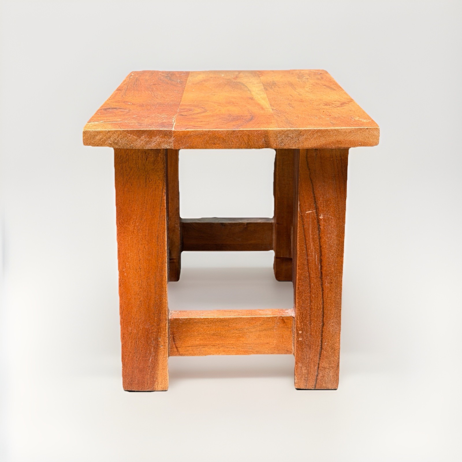 Small Teak Wood Stool 12” X10” Imported India
