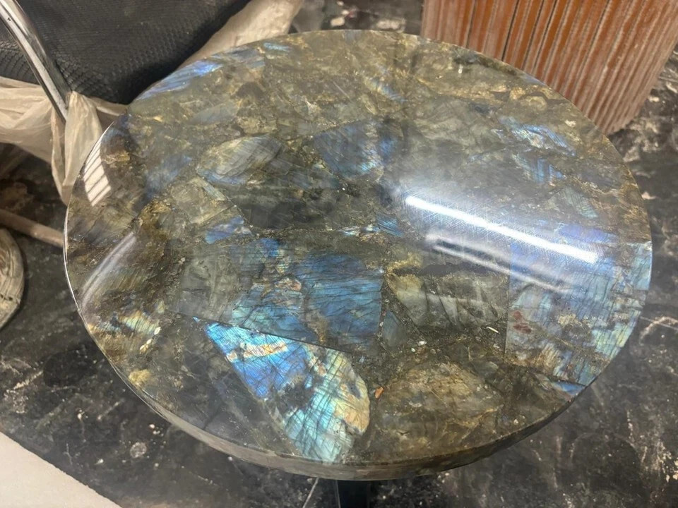 Labradorite Coffee Table – Elegant Handmade Natural Stone Table Top