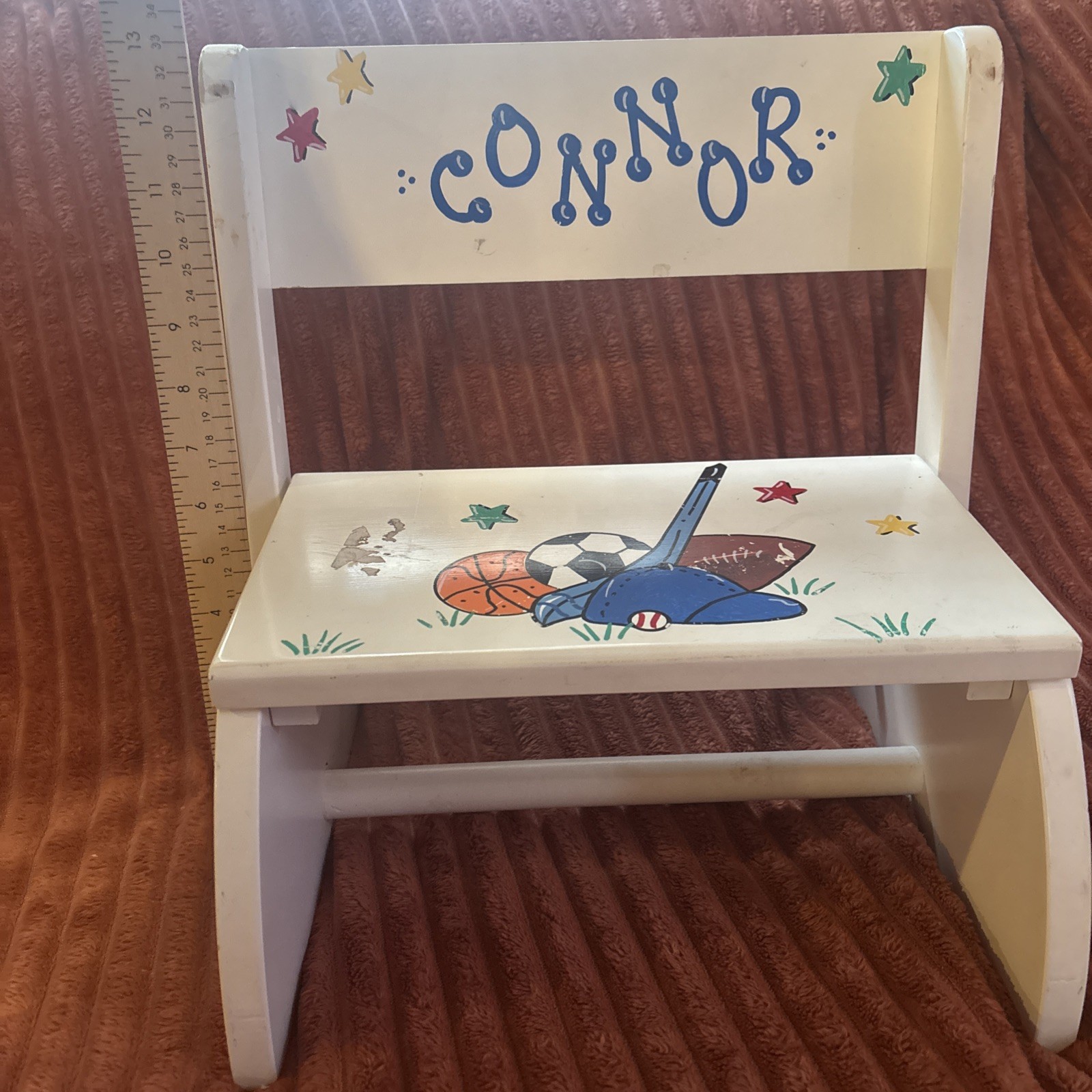 GiftGiant Connor Withe Unisex Wooden Chair Home Decor Or Play Room Use