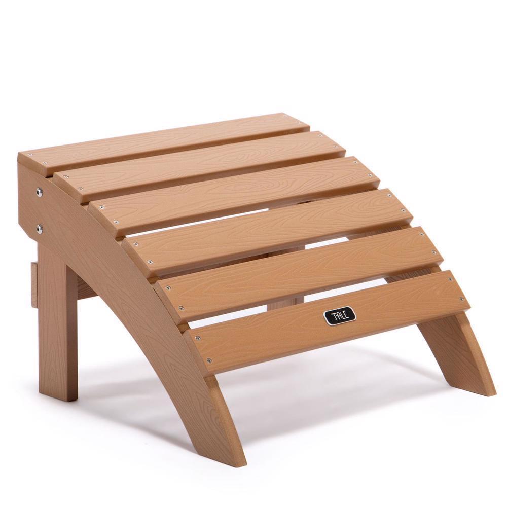 Poolside Adirondack Ottoman Footstool All-Weather and Fade-Resistant Plastic US