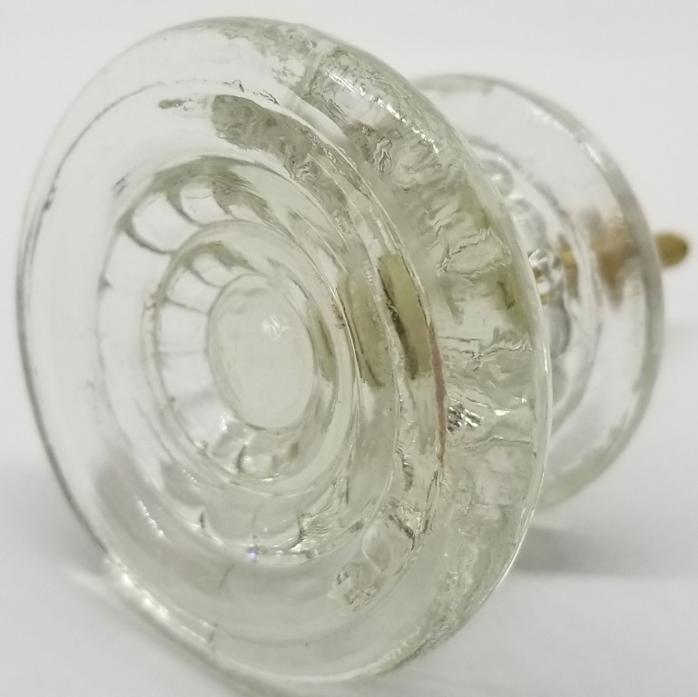 2″ Empire Style PRESSED GLASS KNOB Victorian Antique vintage old dresser drawer