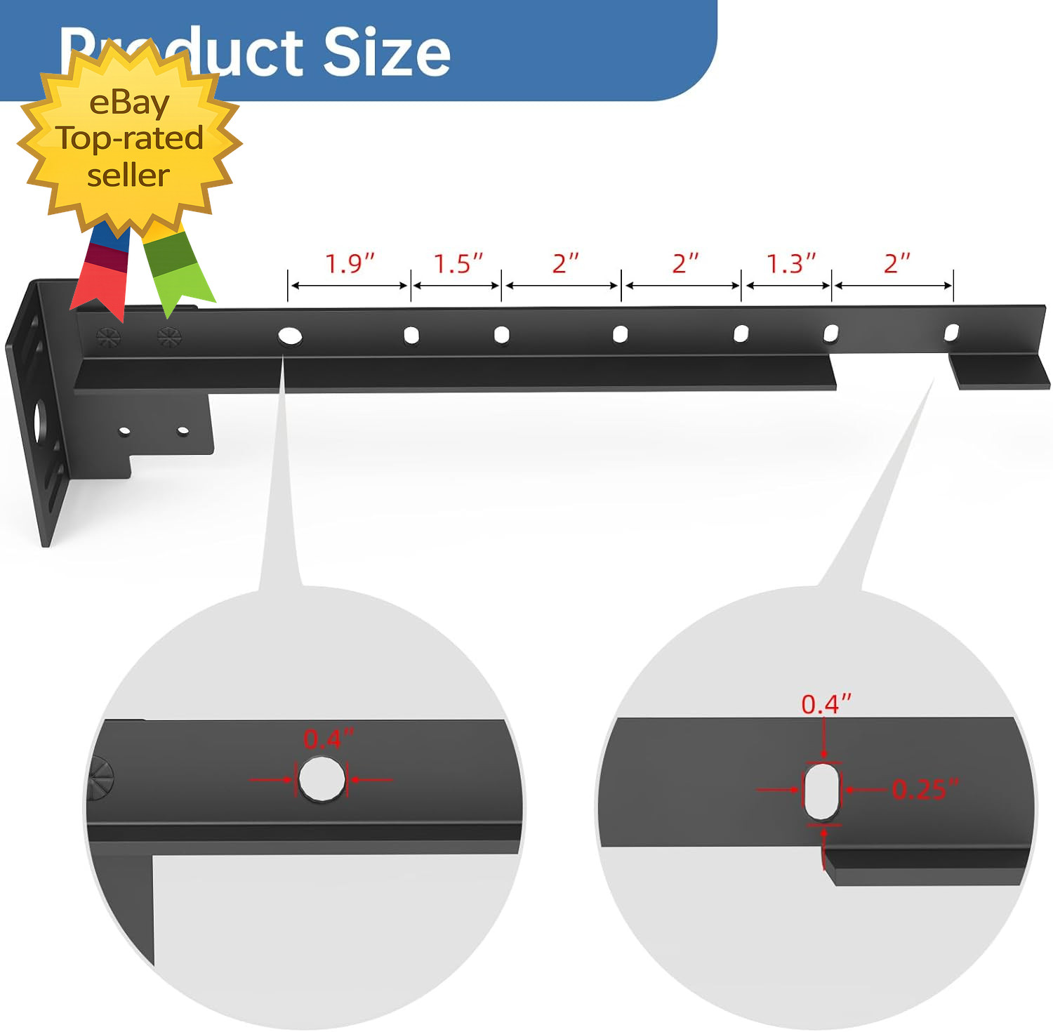 Bed Frame Footboard Extension Brackets Set Attachment Kit Bolt-On