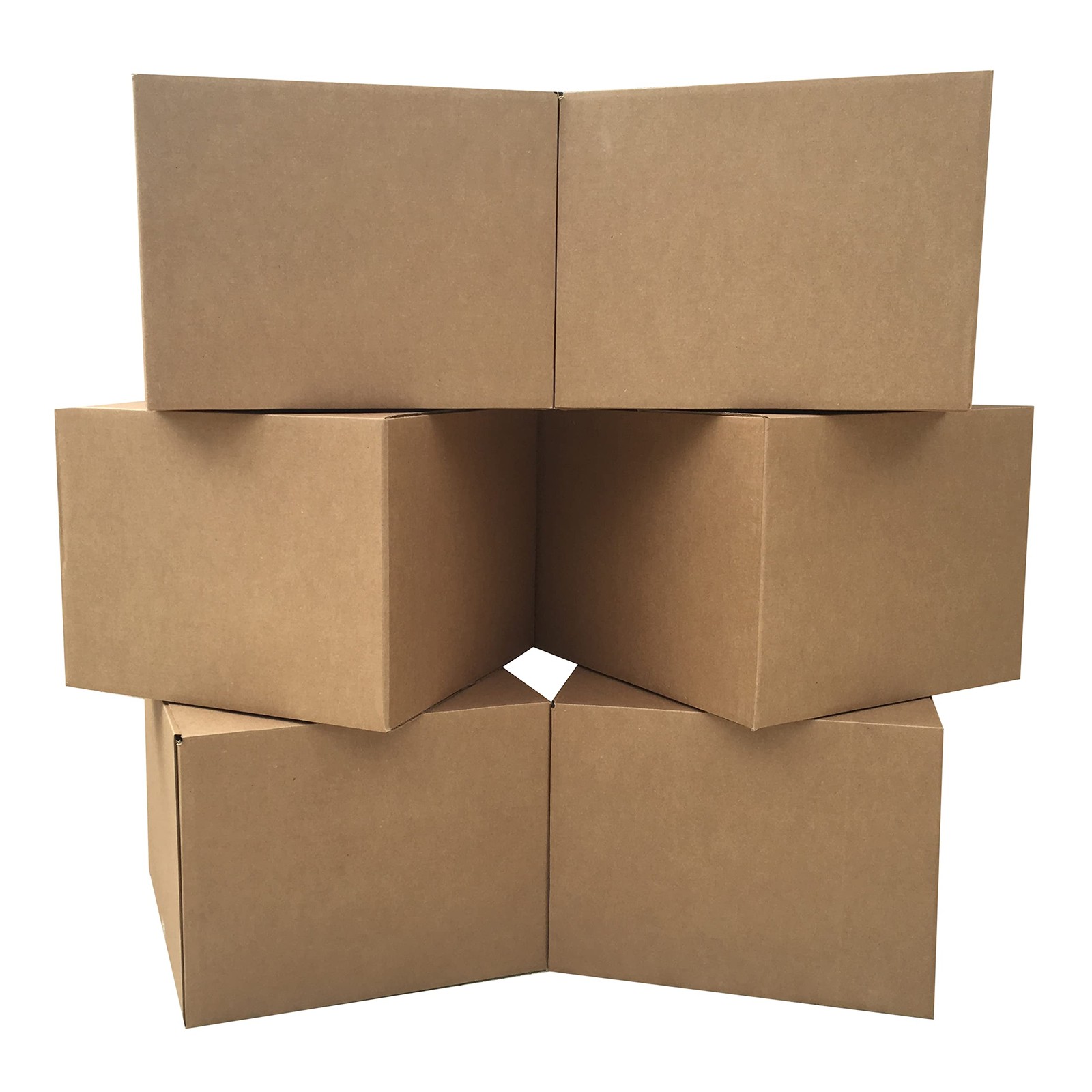 UVMOVE Large Moving Boxes 20x20x15″ (6-Pack) Corrugated Cardboard Shipping